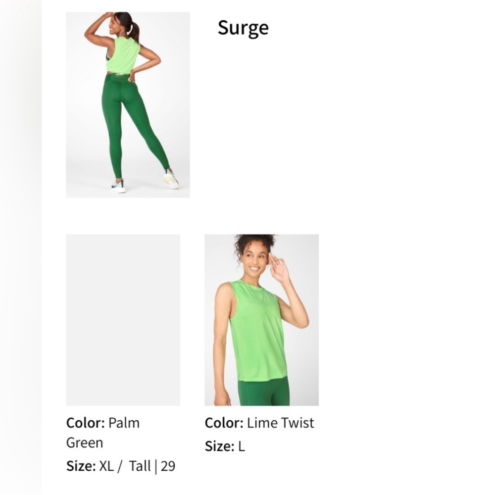 Fabletics top and leggings